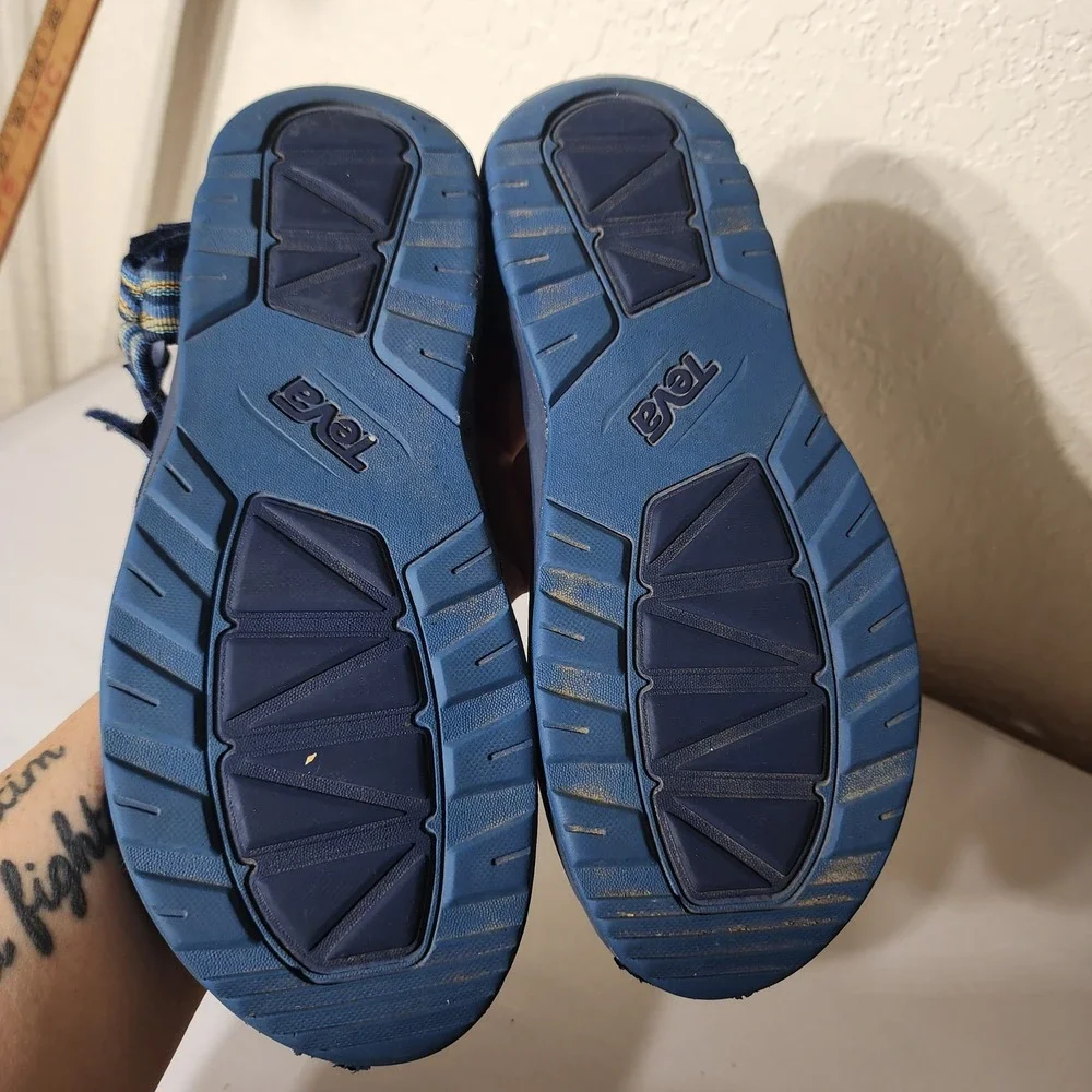 Teva Hurricane XLT2 Navy Blue Geometric Strappy Hiking Sandals 1019390Y Kids 6